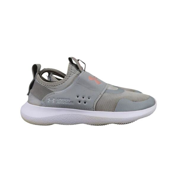 Under Armour Shoes Womens 8.5 Athletic Trainers Slip On Run Play Sneakers Gray - Picture 2 of 12